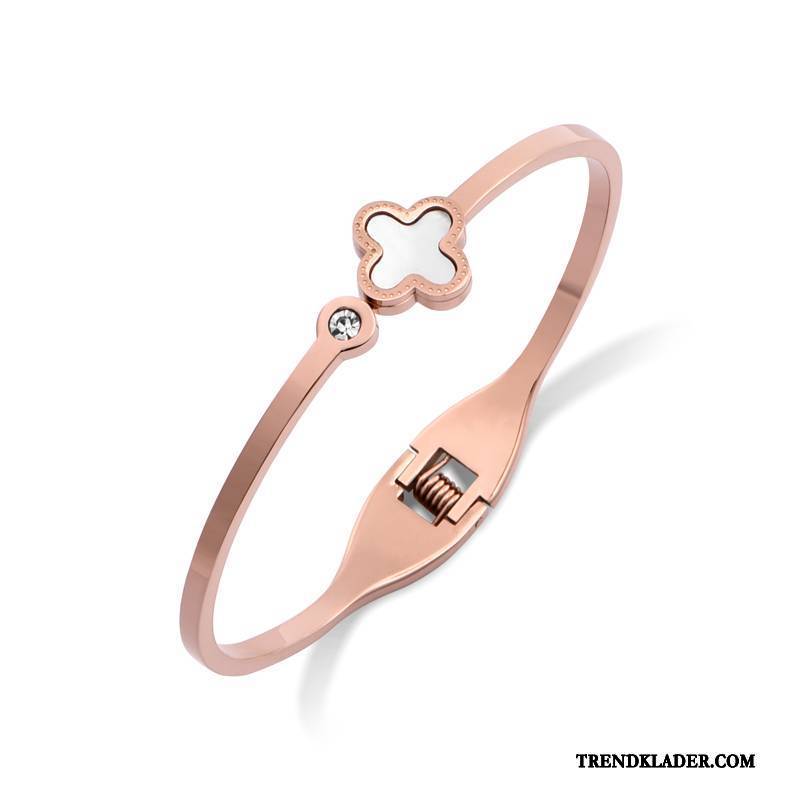 Armband Dam Enkel Accessoar Rose Mode Födelsedag Guld