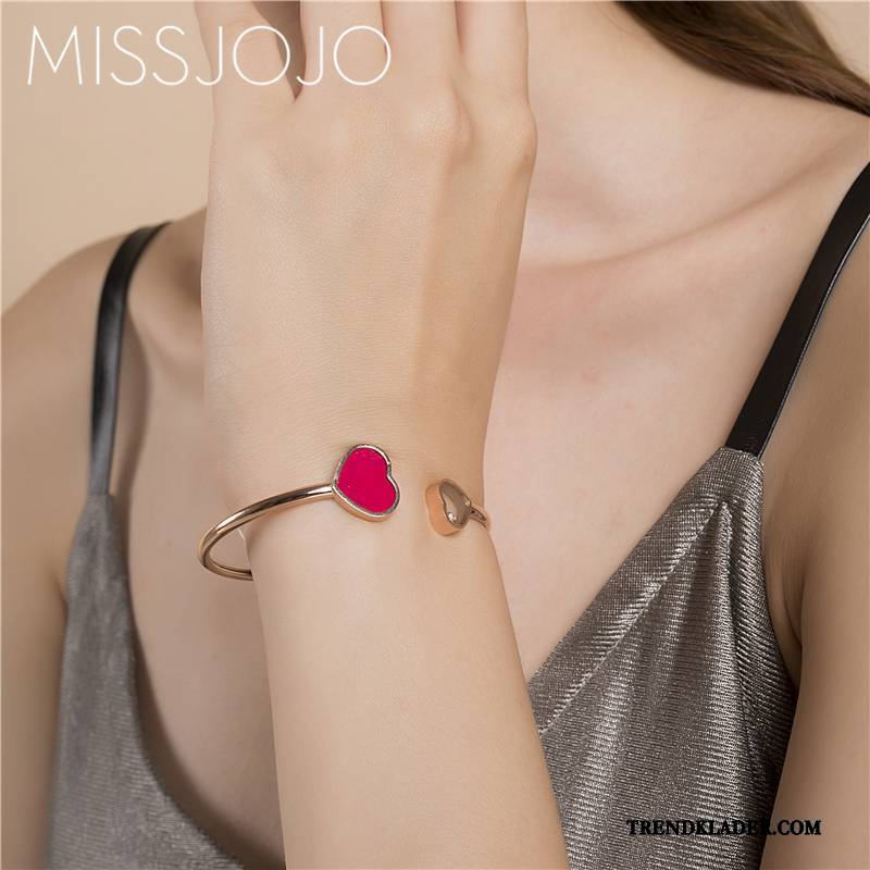 Armband Dam Enkel Trend Mode Justerbar Älskar Rose Guld