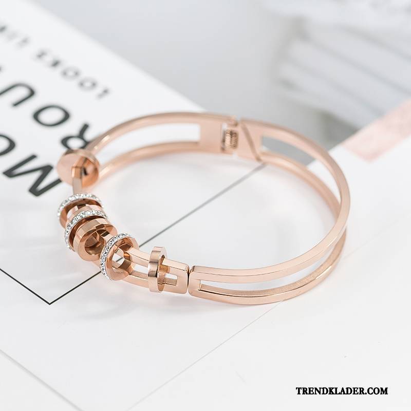 Armband Dam Trend Enkel Rose Accessoar Personlighet Allt Matchar Guld