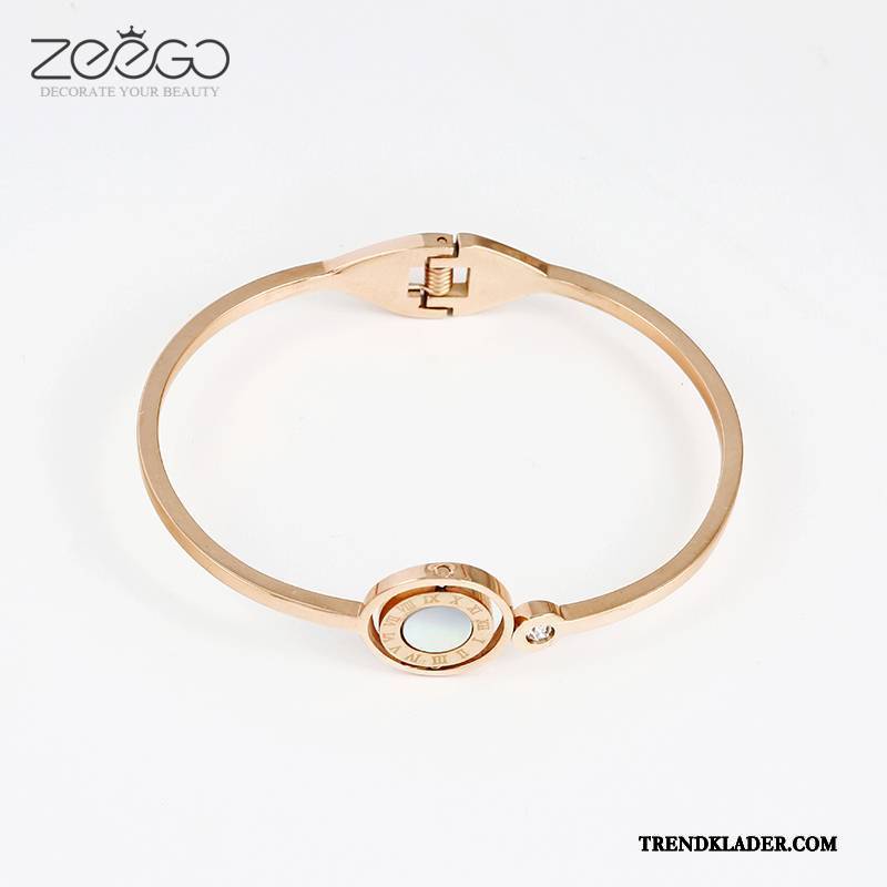 Armband Dam Trend Student Rose Personlighet Enkel Par Guld