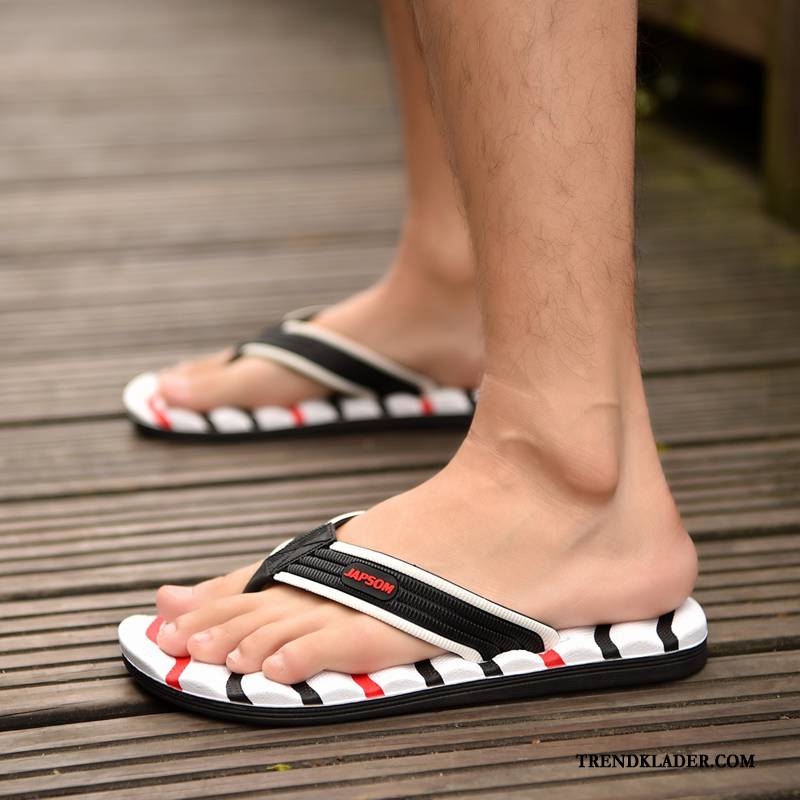 Flip Flop Herr Par Flip Flops Tofflor Ytterkläder Stor Storlek Stranden Grön