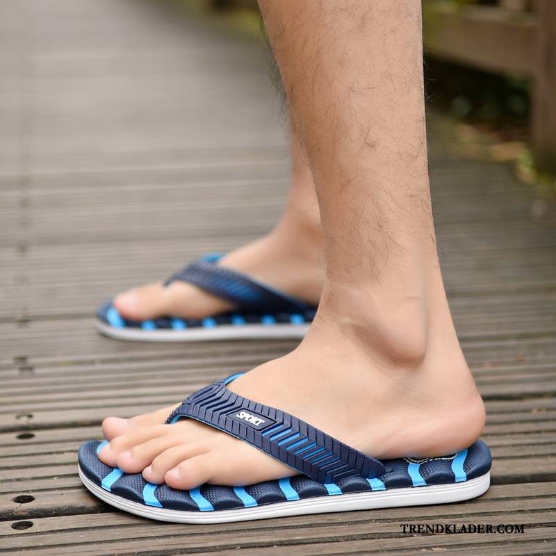 Flip Flop Herr Par Flip Flops Tofflor Ytterkläder Stor Storlek Stranden Grön