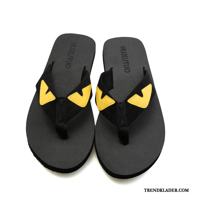 Flip Flops Dam Badrum Stor Storlek Par Mode Skor Trend Brun