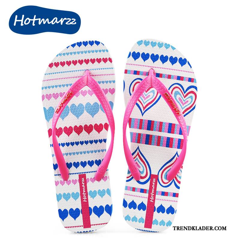 Flip Flops Dam Herr Mode Trend Skor Sommar Platta Gul