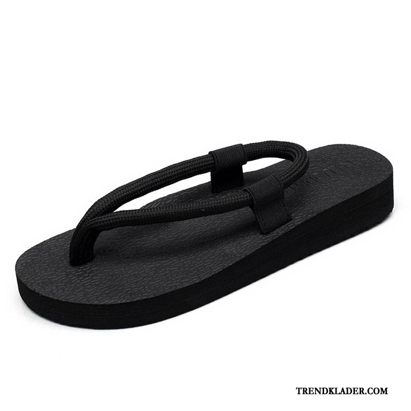 Flip Flops Dam Sommar Mode 2018 Sandaler Tofflor Stranden Svart