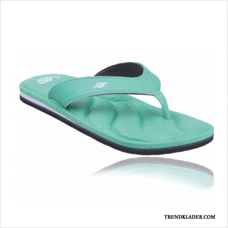 Flip Flops Dam Tofflor Skor Stranden Tygskor Platta Glidskydds Vit