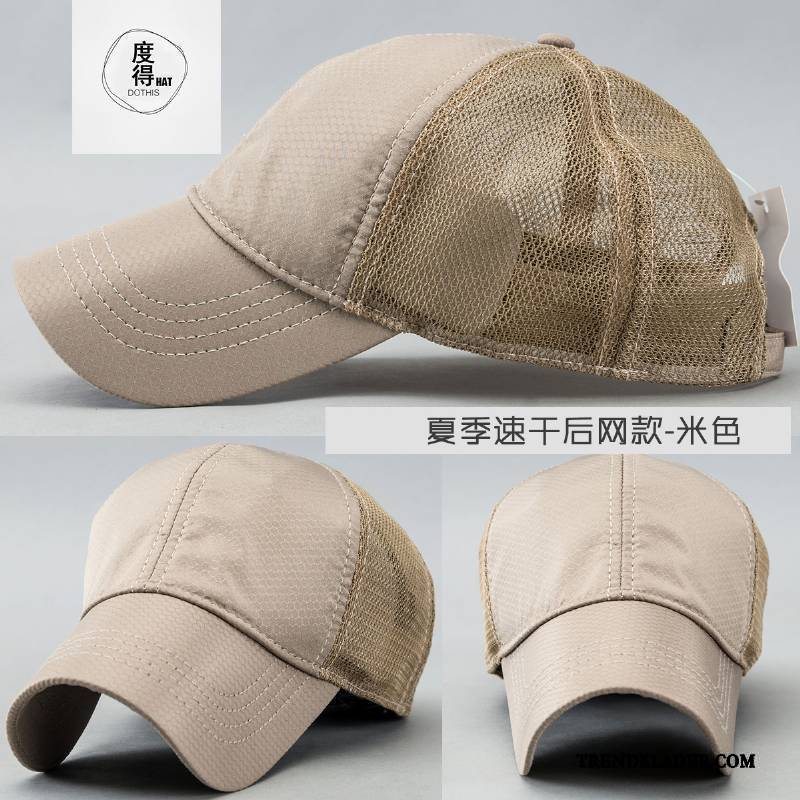 Hatt Herr Keps Basebollkeps Trend Snabbtorkande Sommar Mode Beige