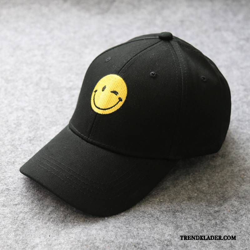 Hatt Herr Trend Allt Matchar Solljus Dam Smiley Keps Vit Svart