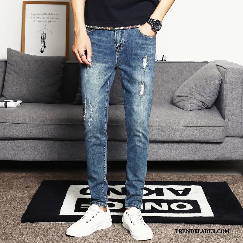 Jeans Herr Harlan Ungdom Trend Byxor Slim Fit Bovini Blå