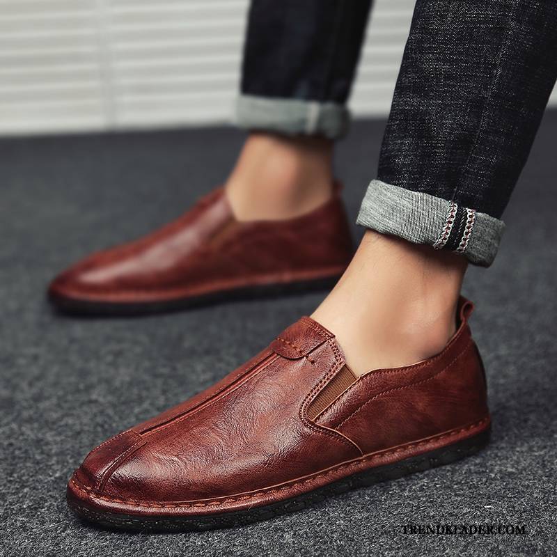 Mockasiner Herr Båtskor Trend Casual Slip On Läderskor 2018