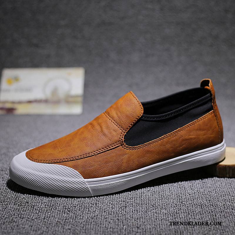 Mockasiner Herr Loafers Casual Skor Sommar 2018 British Svart