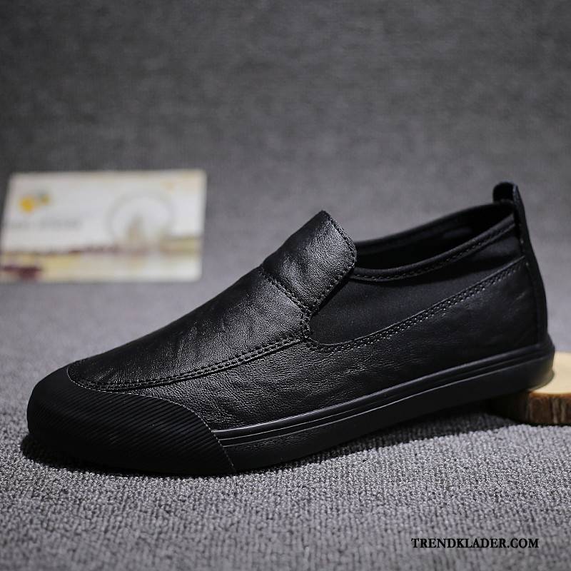 Mockasiner Herr Loafers Casual Skor Sommar 2018 British Svart