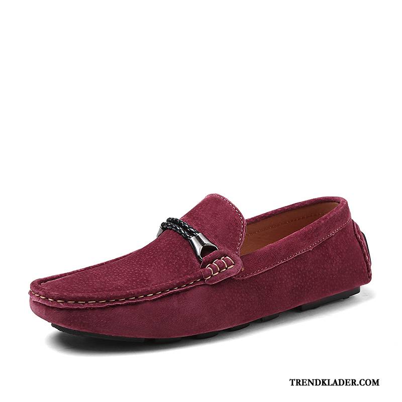 Mockasiner Herr Nubuck Trend Allt Matchar Loafer 2018 Båtskor Marinblå