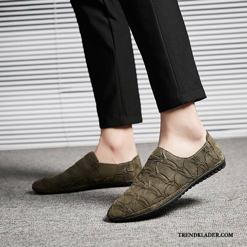 Mockasiner Herr Skor Andningsbar 2018 Trend Loafer British Army Grön