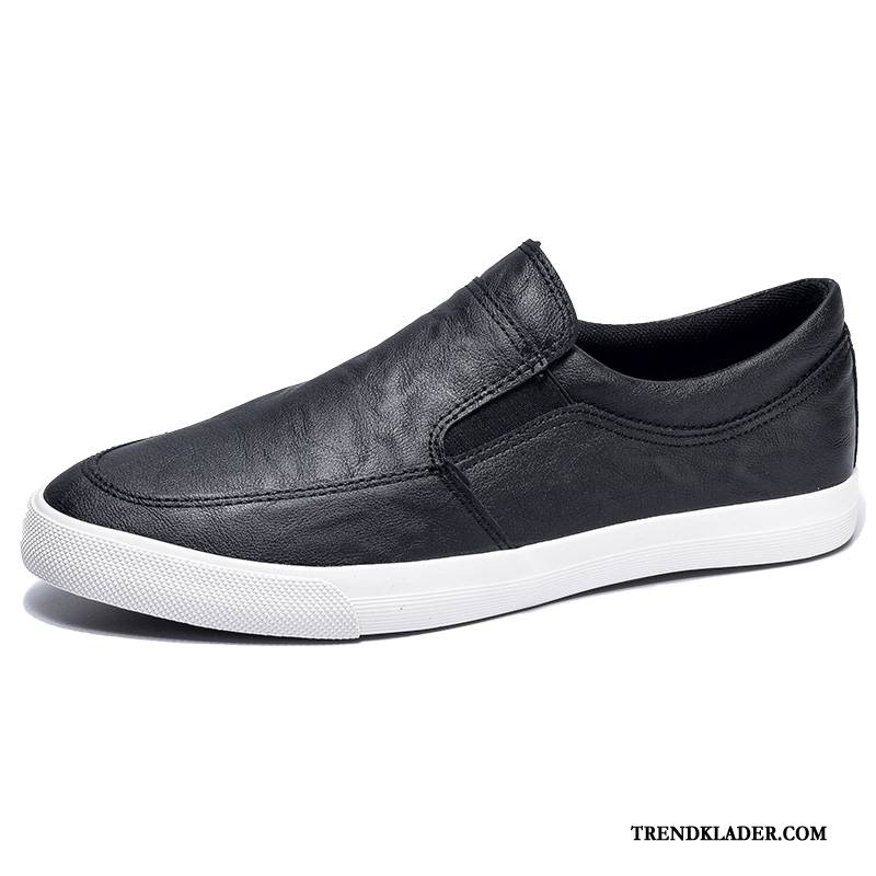 Mockasiner Herr Sommar Skateboard Skor Casual Slip On Allt Matchar Trend Grå