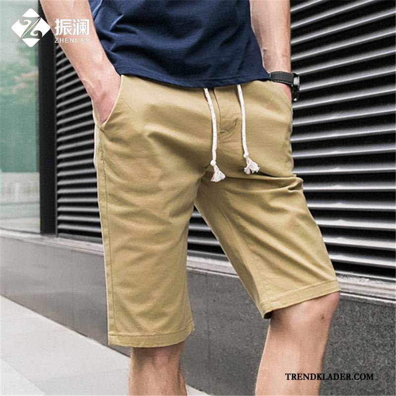 Shorts Herr Casual Sport Sommar Kortbyxor Trend Stranden Gul