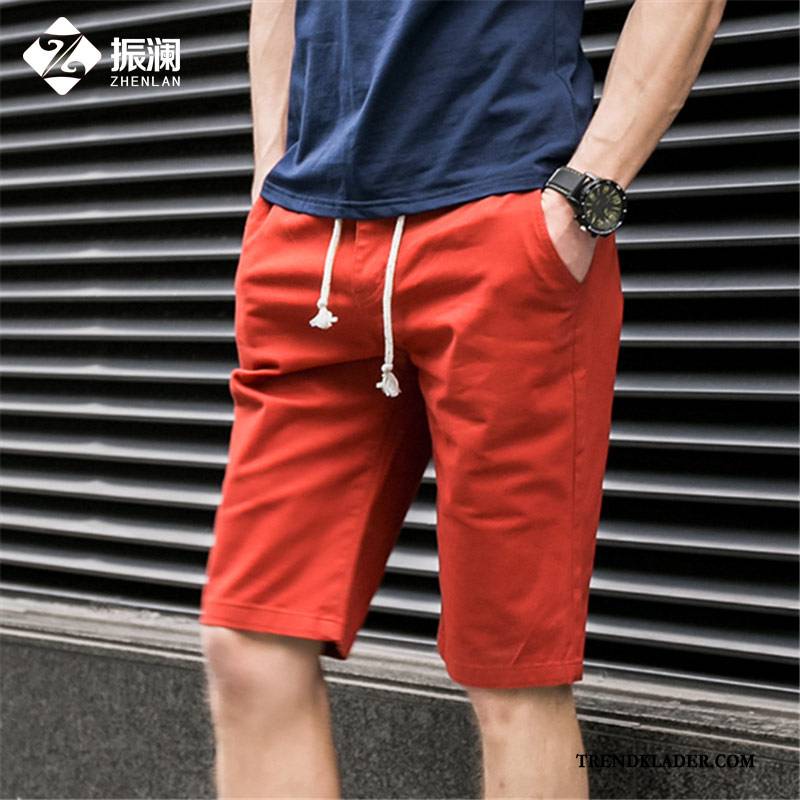 Shorts Herr Casual Sport Sommar Kortbyxor Trend Stranden Gul