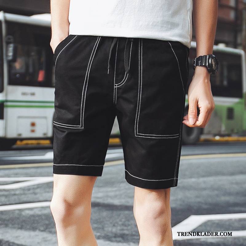 Shorts Herr Casual Trend Lösa Stor Stranden Sommar Army Grön