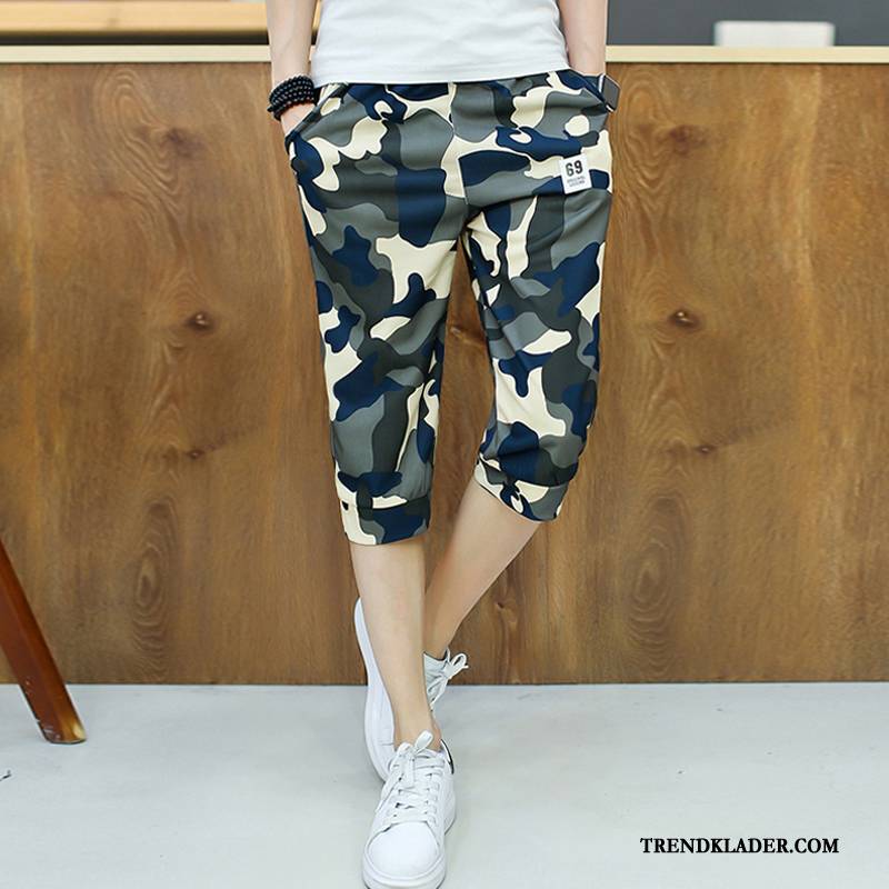 Shorts Herr Liten Adolescens Casual Slim Fit Kortbyxor Sommar Camouflage