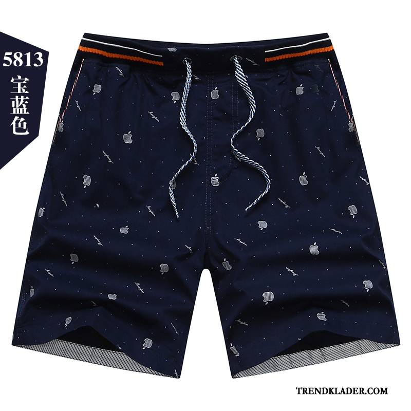 Shorts Herr Lösa Casual Stor Par Stranden Sommar Orange Gul