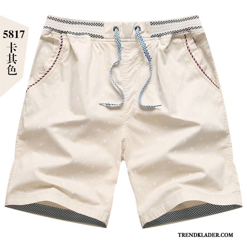 Shorts Herr Lösa Casual Stor Par Stranden Sommar Orange Gul