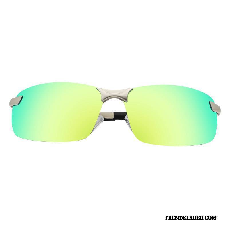 Solglasögon Herr Köra Bil Trend Sport Polariserande Mode Silver Blå