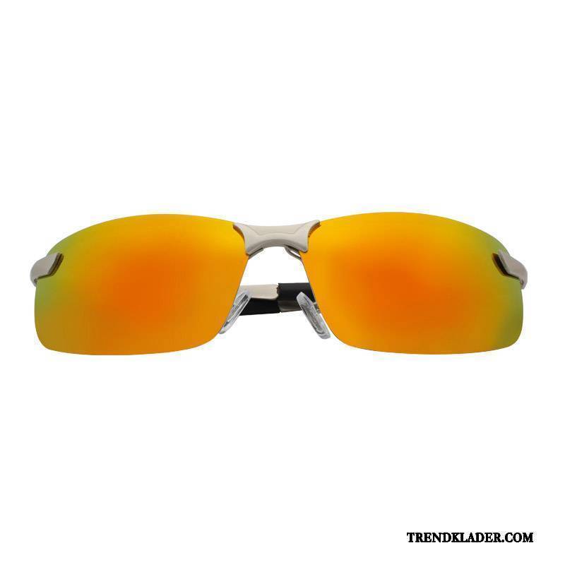 Solglasögon Herr Köra Bil Trend Sport Polariserande Mode Silver Blå
