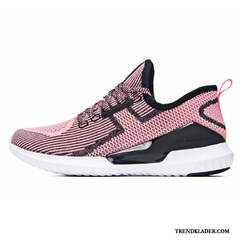 Sportskor Dam Löparskor Stickade Mesh Herr 2018 Slip On Rosa