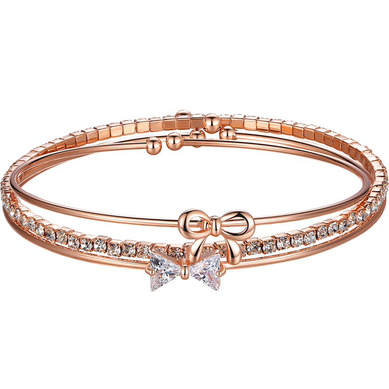 Armband Dam Gåva Enkel Rose Accessoar Mode Trend Guld