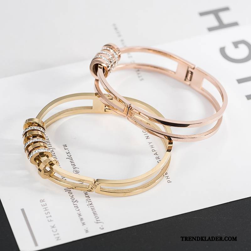 Armband Dam Trend Enkel Rose Accessoar Personlighet Allt Matchar Guld