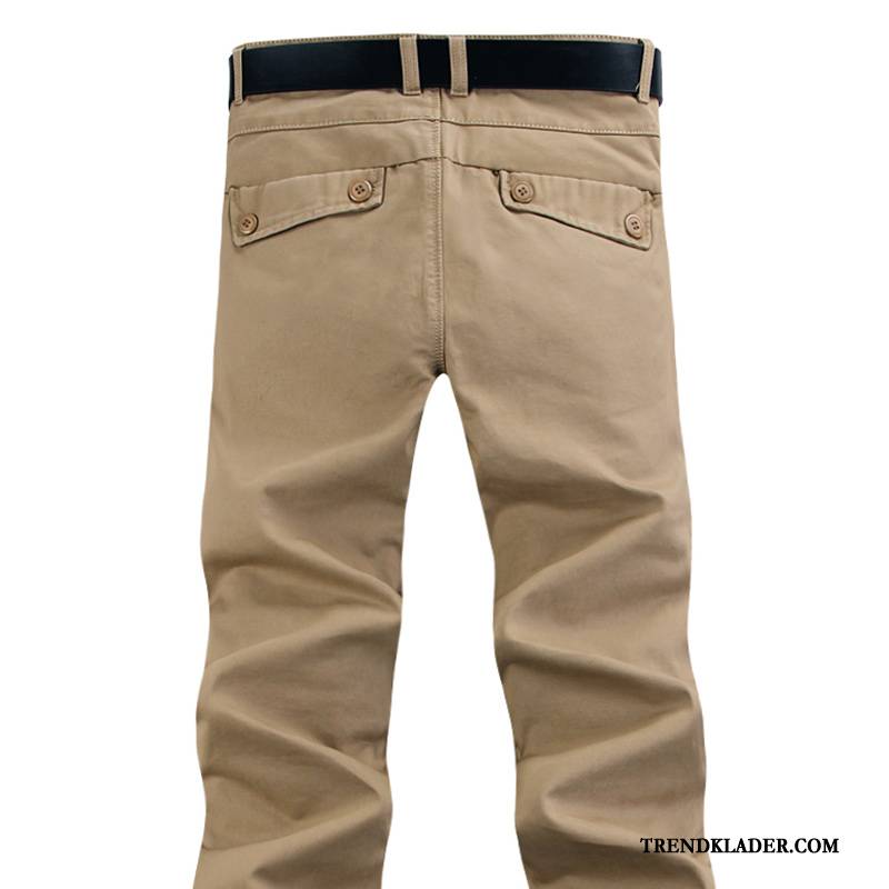 Byxor Herr Rakt Ny Tunn Slim Fit Casual Byxor Ungdom Khaki Ljus