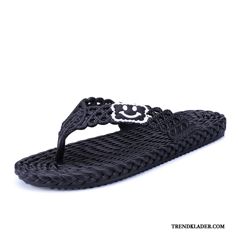 Flip Flop Herr Sommar Flip Flops Stranden Tofflor Mode Trend Till Svart