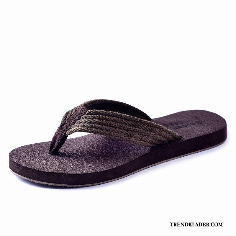 Flip Flop Herr Trend Flip Flops British Glidskydds Tofflor Stranden Brun