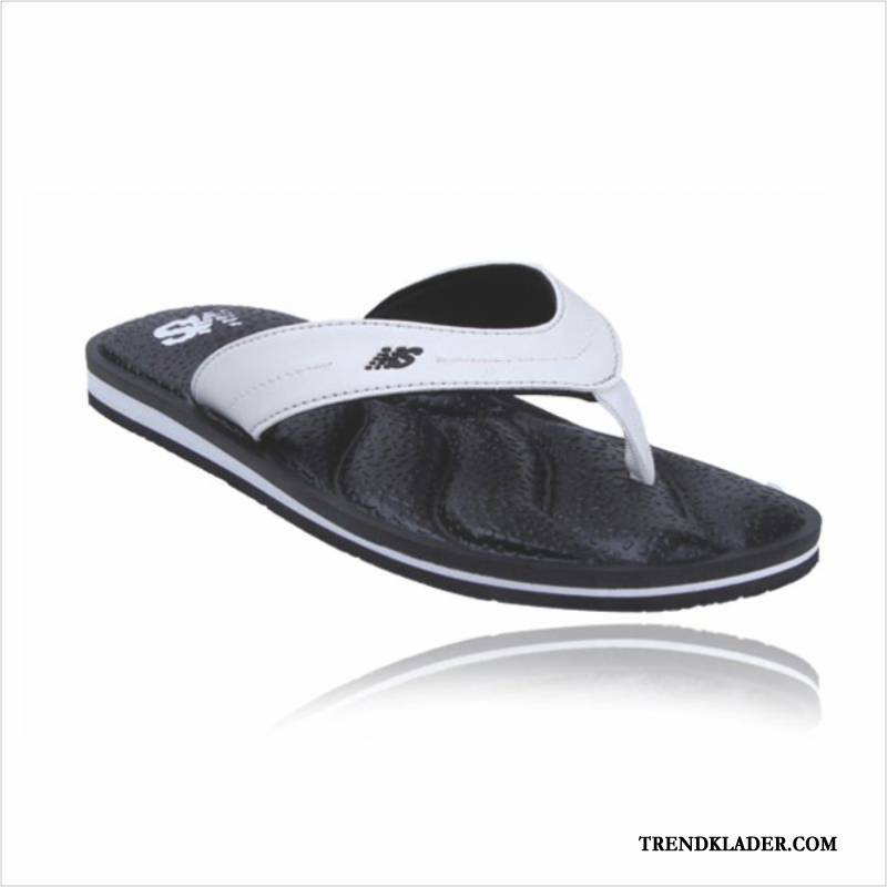 Flip Flops Dam Tofflor Skor Stranden Tygskor Platta Glidskydds Vit