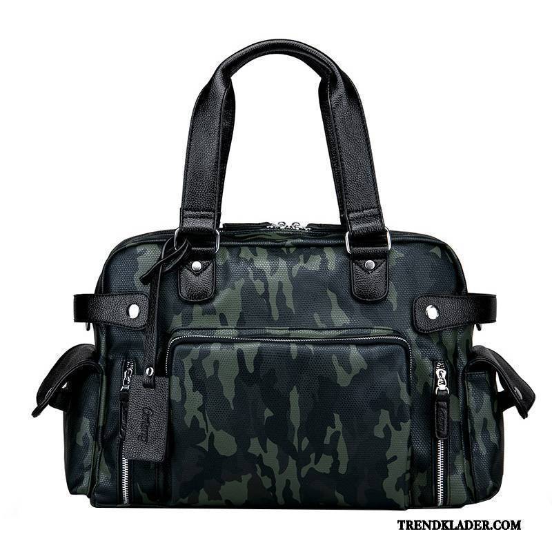 Handväska Herr Resa Ny Trend Messenger Väska Casual Camouflage Army Grön