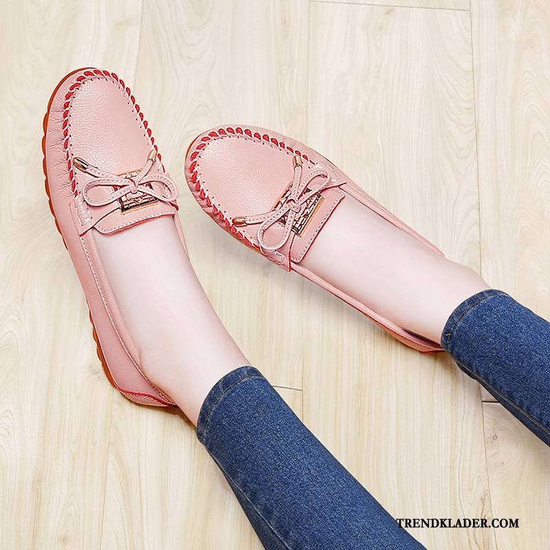 Mockasiner Dam Skor Mjuka Loafer 2018 Loafers Slip On Rosa