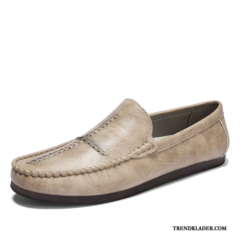 Mockasiner Herr Trend Ungdom Allt Matchar Loafer Skor Sommar Khaki