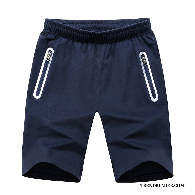 Shorts Herr Capri Byxor Tunn Casual Bomull Kortbyxor Sport