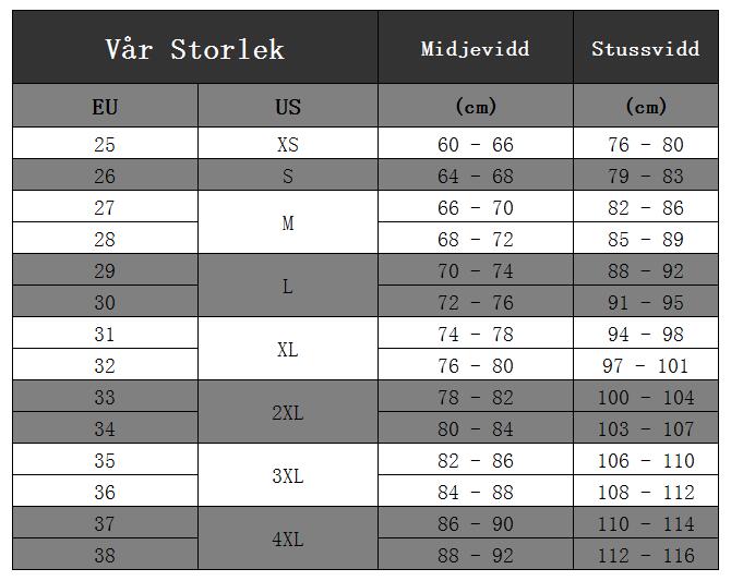 Trendklader Dam Byxor Storlek